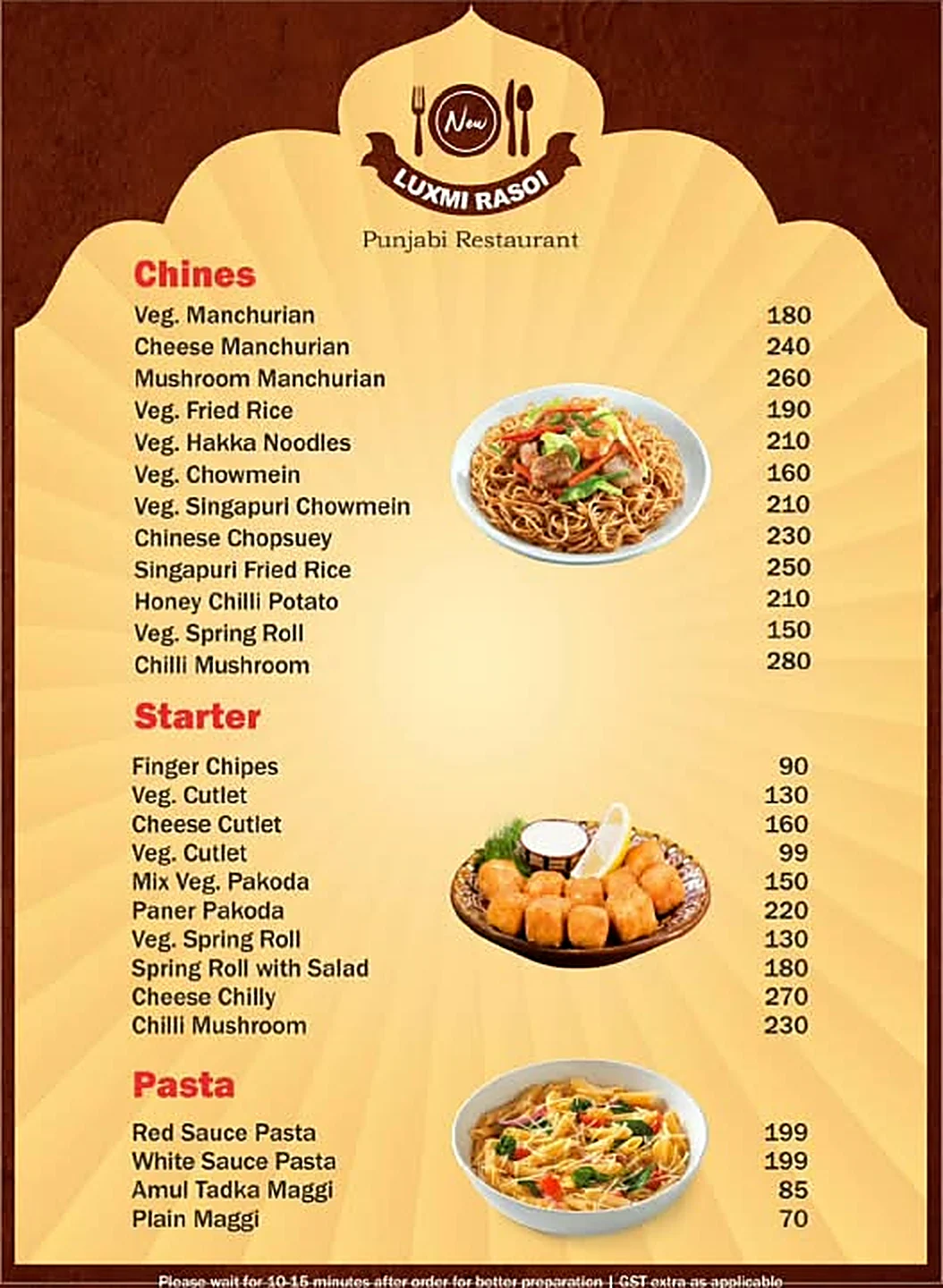 Menu page 2